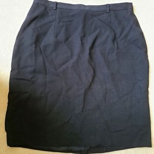 Vintage Holt Renfrew Black Pencil Skirt